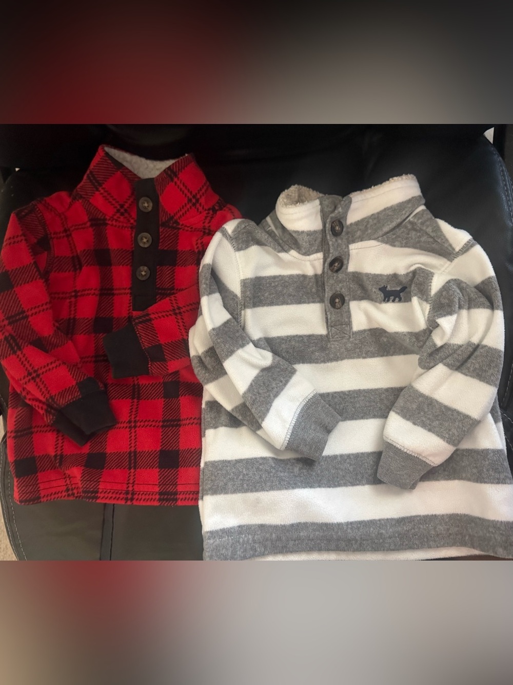 Carters Set of Two 12M Pullovers with Sherpa Collar